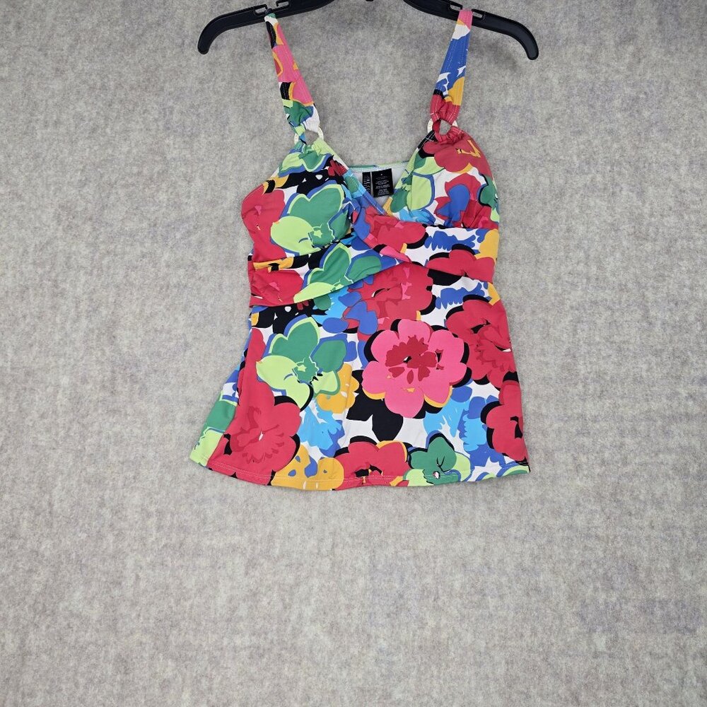 Anne Cole Collection Floral Tankini Top & Bottom Set Size 8 Swimwear